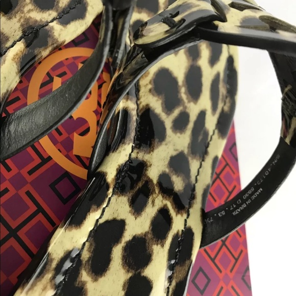 Tory Burch Miller Sandals Thong Flip Flop leopard - Picture 5 of 8